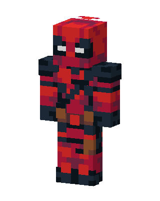 Red Fighter Boy skin, 3D preview