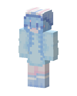 Bunny Hoodie skin, 3D preview