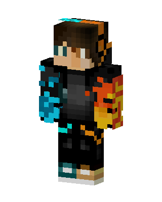 Fire Ice Hoodie skin, 3D preview