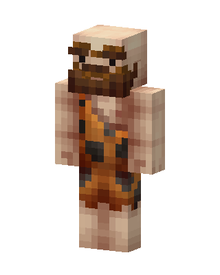 Brown Player Boy skin, 3D preview