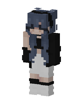Gray Player Girl Minecraft skin