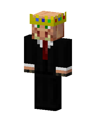Crowned Villager Gentleman skin, 3D preview