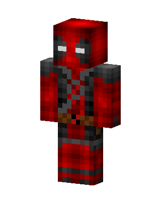 Deadpool skin, 3D preview