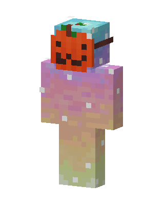 Pumpkin Pastel Minecraft pink skin