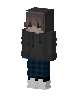 Cozy Hoodie Boy skin, 3D preview
