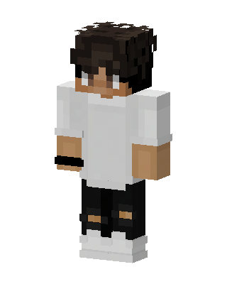 White Player Boy skin, 3D preview