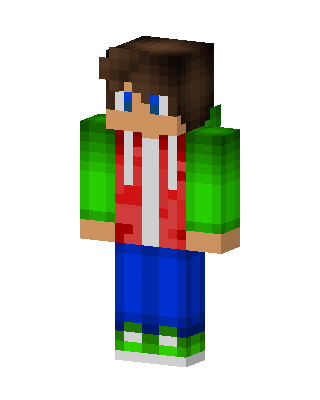 Green Player Boy skin, 3D preview