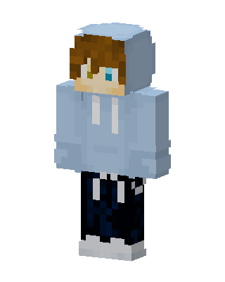 Blue Hoodie Boy Minecraft skin