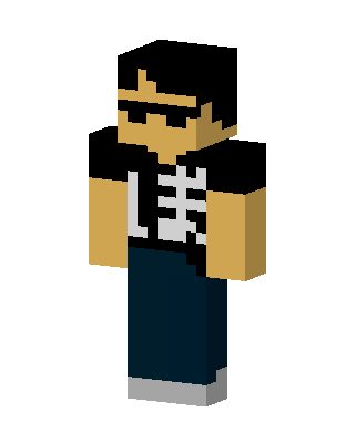 Skeleton Rocker skin, 3D preview