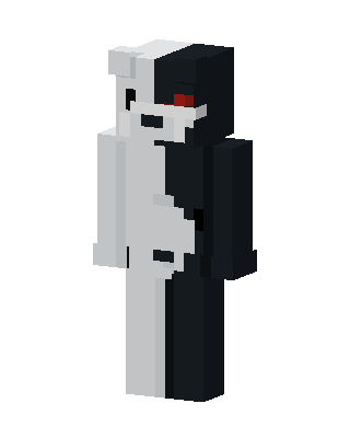 White Villain Boy skin, 3D preview