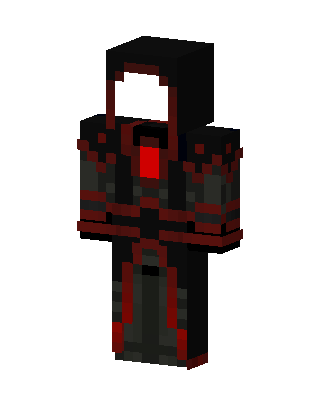 Crimson Hooded Mage skin, 3D preview