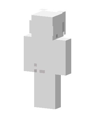 White Blank Skin skin, 3D preview