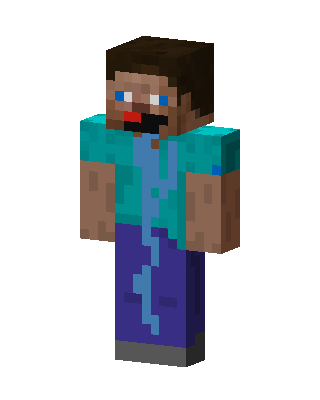 Teal Mob Boy skin, 3D preview