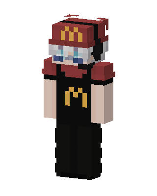 Fast Food Worker skin, 3D preview