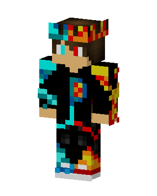 Fire Ice Hoodie skin, 3D preview