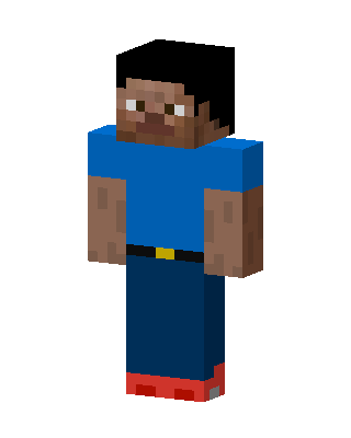 Blue Shirt Steve Minecraft skin