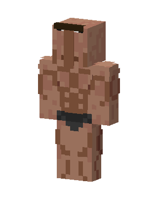Muscular Brawler skin, 3D preview