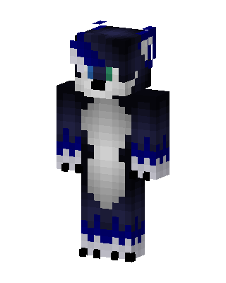 Black Animal skin, 3D preview
