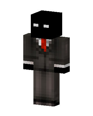 Black Villain Boy Minecraft goth skin