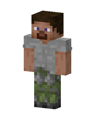 Camo Survivor skin, 3D preview
