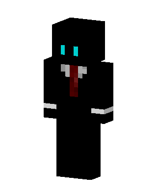 Black Glowing Villain Boy Minecraft skin