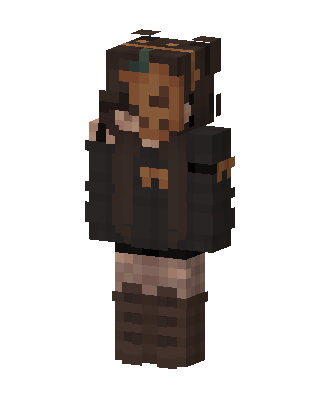 Pumpkin Witch skin, 3D preview