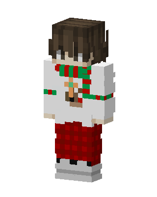 White Holiday Boy Minecraft skin