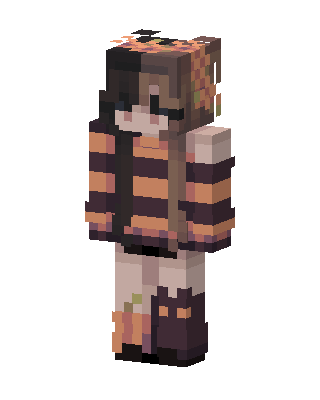 Autumn Stripes skin, 3D preview