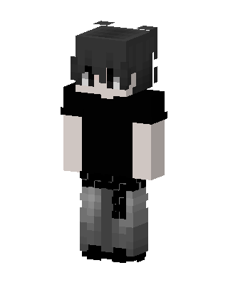 Monochrome Boy skin, 3D preview