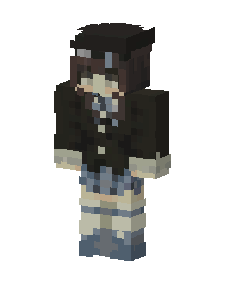 Goggle Hat Girl skin, 3D preview