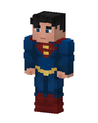 Superman skin, 3D preview