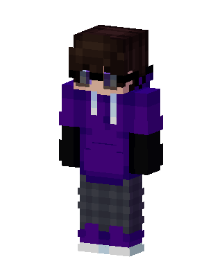 Purple Hoodie Boy Minecraft skin