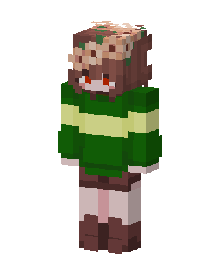 Chara With Flowers Minecraft skin