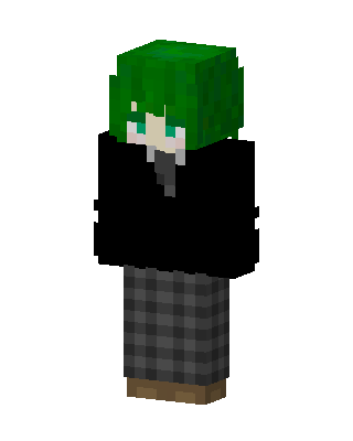 Green Emo skin, 3D preview