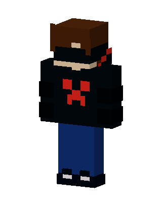 Black Player Boy skin, 3D preview