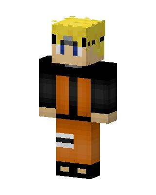 Orange Anime Boy Minecraft skin