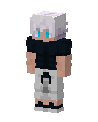 Gojo Satoru Minecraft anime skin