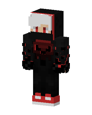 Crimson Hoodie skin, 3D preview