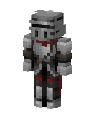 Crimson Knight skin, 3D preview