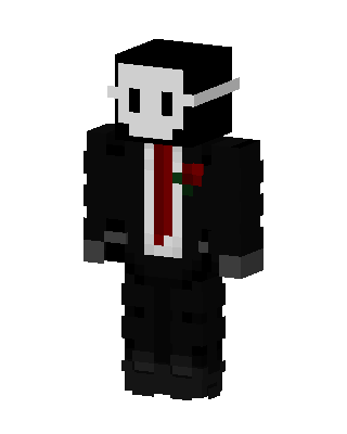 Black Player Boy skin, 3D preview
