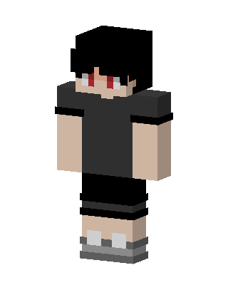 Black Player Boy skin, 3D preview