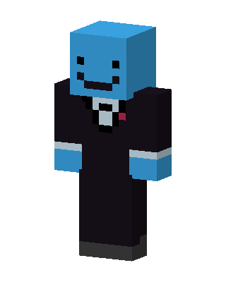 Black Mob Boy skin, 3D preview