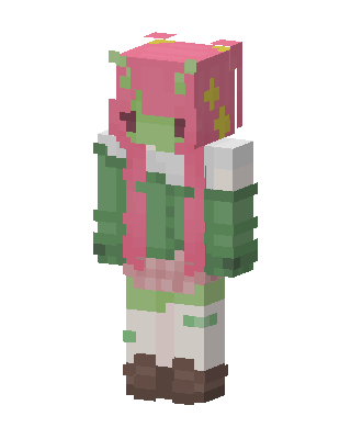 Pink Hero Girl skin, 3D preview