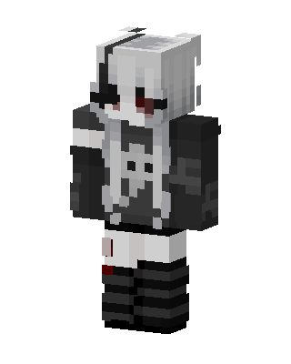 White Anime Girl Minecraft skin