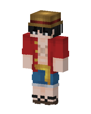 Monkey D. Luffy skin, 3D preview