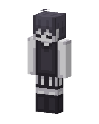 Black Masked Emo skin, 3D preview