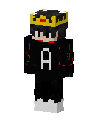 Crowned Letter A skin, 3D preview