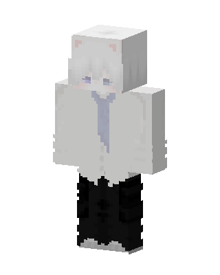Snow Neko Minecraft skin