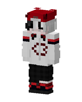 Red Beret Hoodie skin, 3D preview