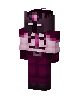 Purple Villain Girl skin, 3D preview